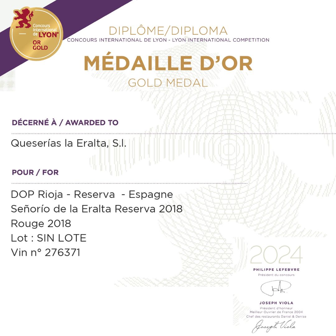 Vino Reserva Rioja Tinto 2018-Lote 6 x Bot. 0,75L "Señorío de La Eralta"