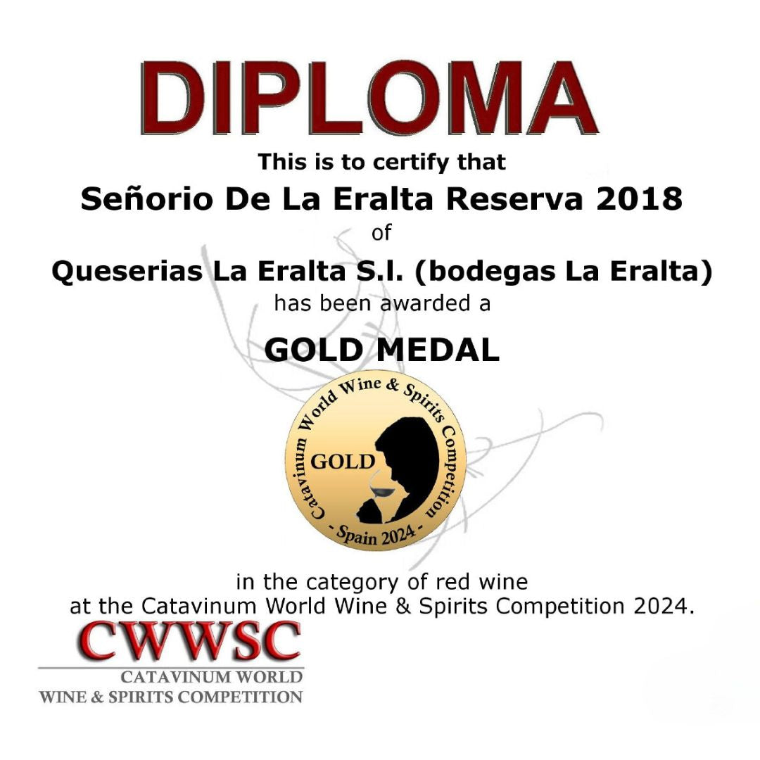 Vino Reserva Rioja Tinto 2018-Lote 6 x Bot. 0,75L "Señorío de La Eralta"
