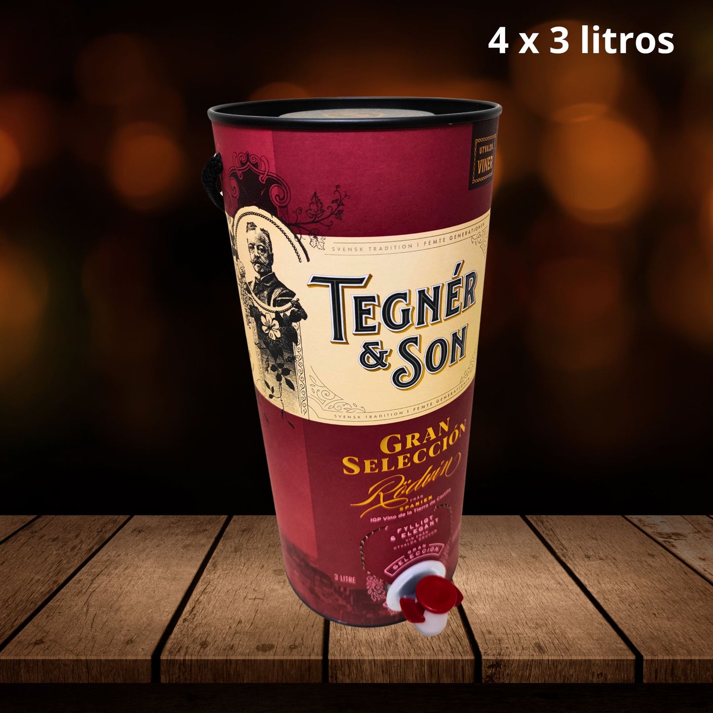 Bag In Tube Tegnér & Son Pack 4 unidades x 3 litros