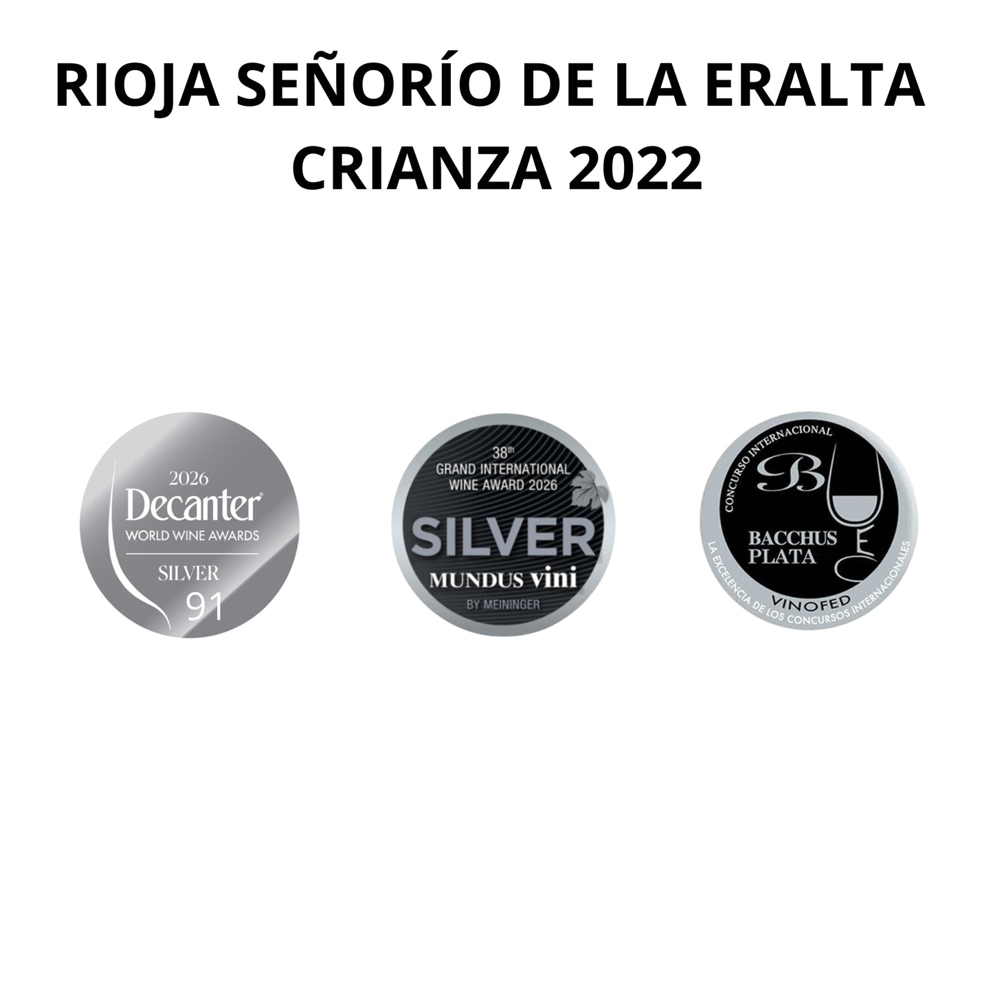 Crianza Tinto Rioja 2022 "Señorío de La Eralta" - Lote 6 x Bot. 0,75L