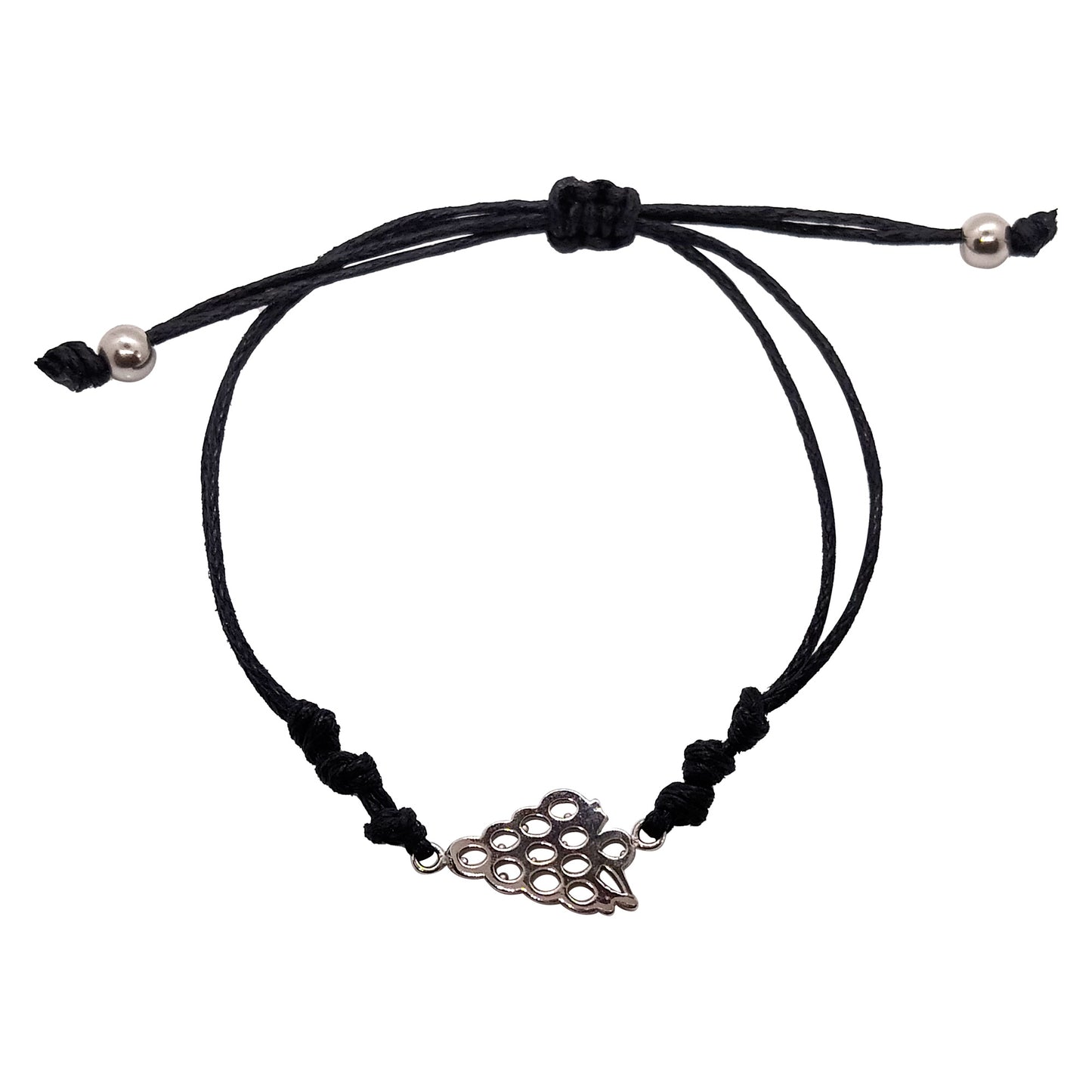 Pulsera "Racimo" en plata de ley 925 con nudos