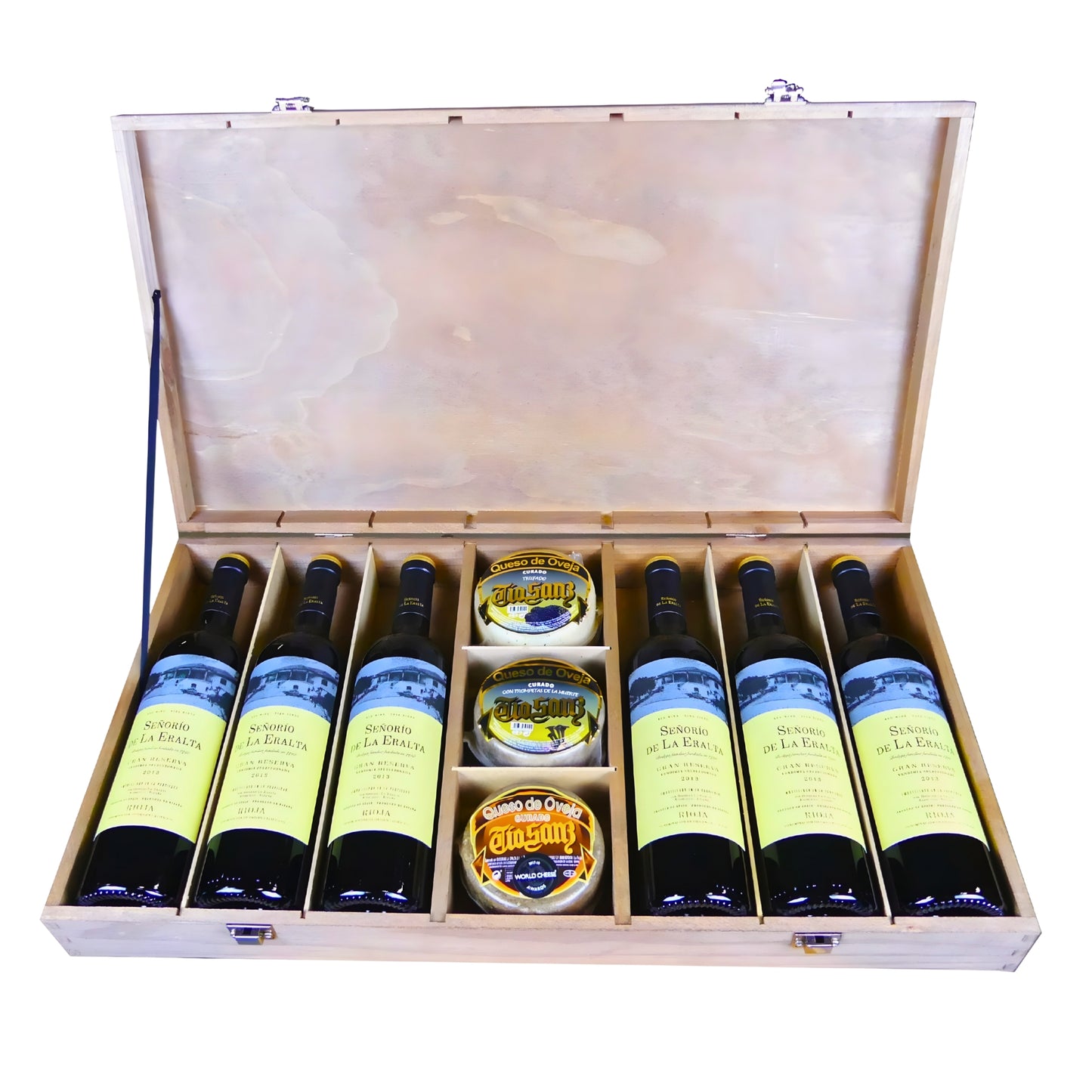 Cofre Gran Reserva RIOJA con "Fantasías del queso"