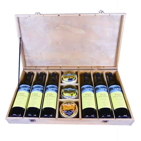 Cofre Gran Reserva RIOJA con "Fantasías del queso"